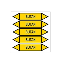 Značení potrubí, butan